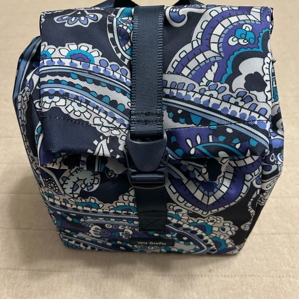 Vera Bradley Blue and Purple Paisley Lunchbox